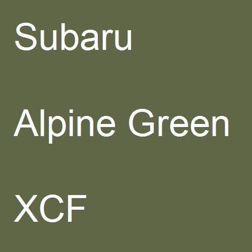 Subaru, Alpine Green, XCF.